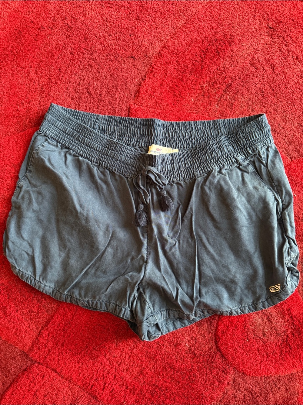 Vineyard Vines Women's Dark Gray Drawstring Athletic Shorts